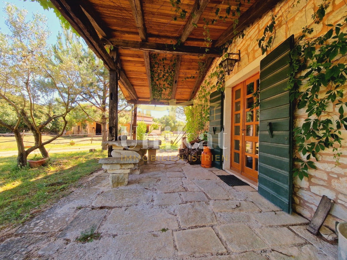Avtentično posestvo s kamnito hišo in velikim zemljiščem